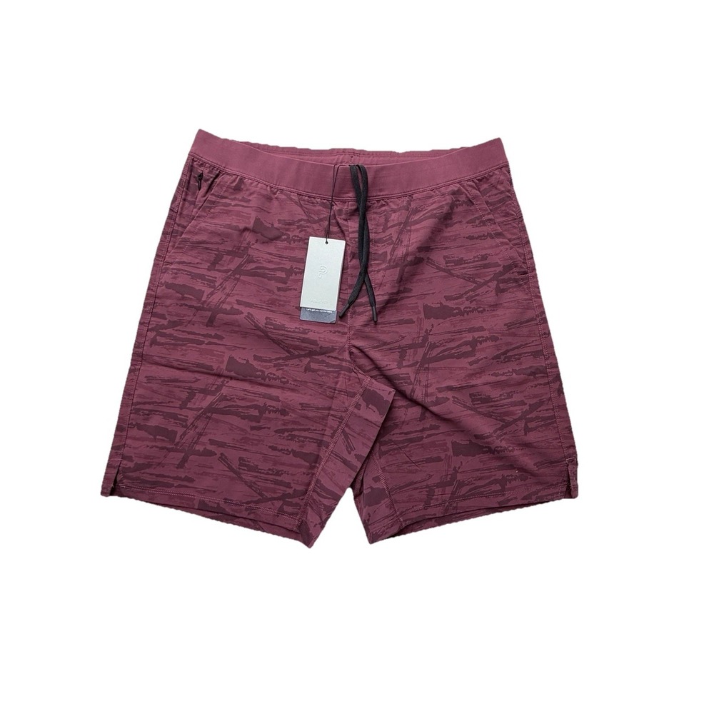 Public Rec Flex Short Shorts Mens 38 Red Camo Athletic Swim Gym 5 Inseam